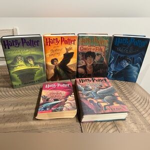 Harry Potter Complete Hardcover 6 Book Set 1st American Edition J.K. Rowling